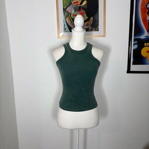 Forest Green Halter Neck Tank